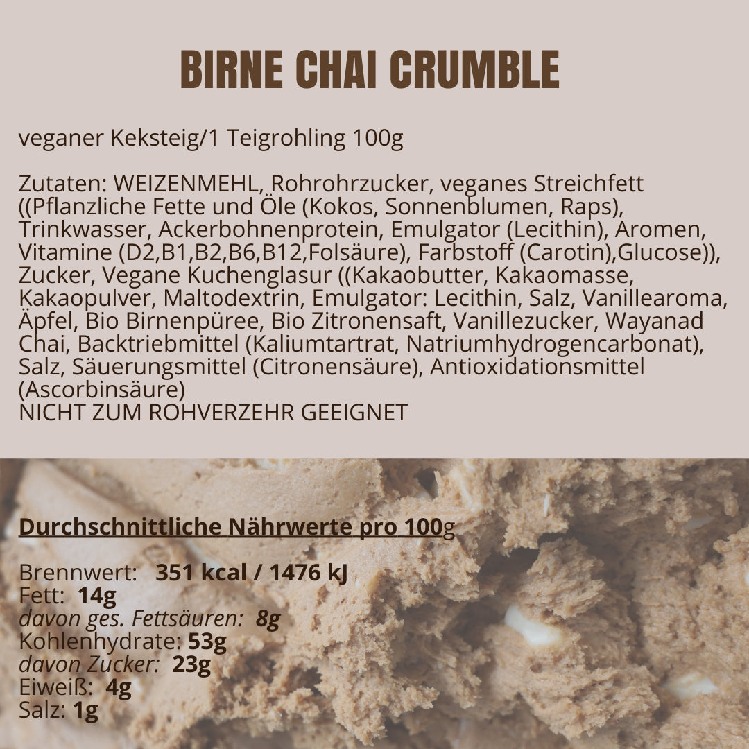 BIRNE CHAI CRUMBLE